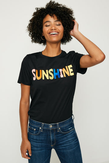 HY1157W OFF WHITE Plus Sunshine Flocked T Shirt Back